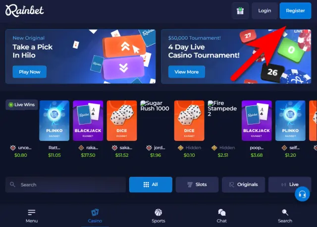 Rainbet Registration